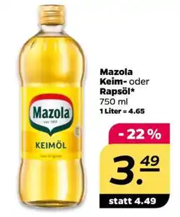 NETTO Mazola Keim- oder Rapsöl Angebot