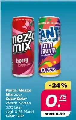 NETTO Fanta, Mezzo Mix oder Coca-Cola Angebot