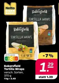 NETTO Bakersfield Tortilla Wraps Angebot
