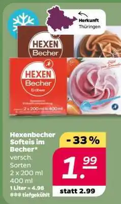 NETTO Hexenbecher Softeis im Becher Angebot