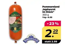 NETTO Pommerland Jagdwurst im Stück Angebot