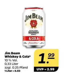 NETTO Jim Beam Whiskey & Cola Angebot