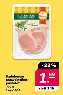 NETTO Radeberger Schweinefiletpastete Angebot