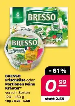 NETTO Bresso Frischkäse oder Portionen Feine Kräuter Angebot