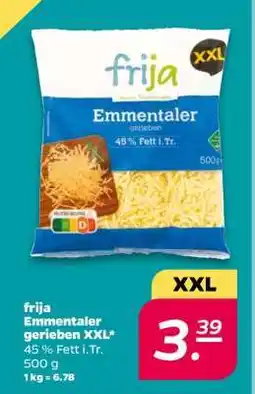 NETTO frija Emmentaler gerieben XXL Angebot