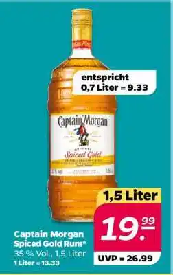 NETTO Captain Morgan Spiced Gold Rum Angebot