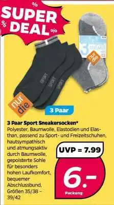 NETTO 3 Paar Sport Sneakersocken Angebot