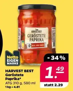 NETTO HARVEST BEST Geröstete Paprika Angebot