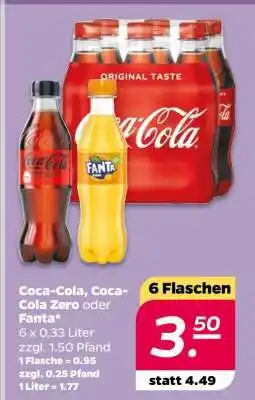 NETTO Coca-Cola, Coca-Cola Zero oder Fanta Angebot