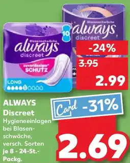 Kaufland ALWAYS Discreet Angebot