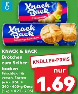 Kaufland KNACK & BACK Brötchen zum Selberbacken Angebot