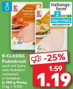 Kaufland K-CLASSIC Putenbrust Angebot