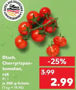 Kaufland Dtsch. Cherryrispen tomaten, rot Angebot