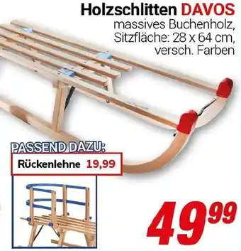 CENTERSHOP Holzschlitten DAVOS Angebot