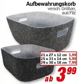 CENTERSHOP Aufbewahrungskorb Angebot