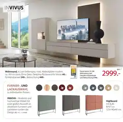 Zurbrüggen Invivus wohnwand Angebot