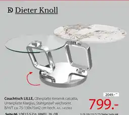 Zurbrüggen Dieter knoll couchtisch lille Angebot