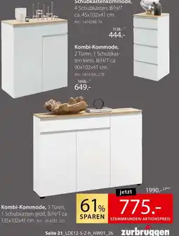 Zurbrüggen Schubkastenkommode Angebot