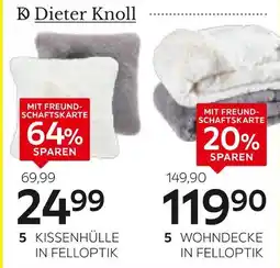 XXXLutz Dieter knoll kissenhülle in felloptik secco Angebot