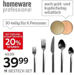 XXXLutz Homeware professional besteck-set „glam chic gold“ Angebot