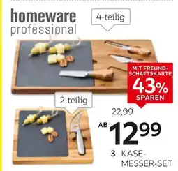 XXXLutz Homeware professional käsemesser-set/holzbrett Angebot