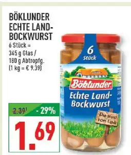 Marktkauf Böklunder echte land-bockwurst Angebot