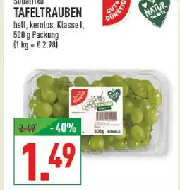 Marktkauf Sudafrika tafeltrauben Angebot