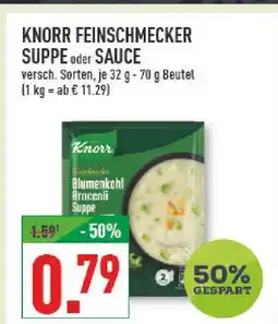 Marktkauf Knorr feinschmecker suppe oder sauce Angebot