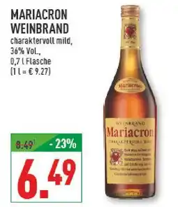 Marktkauf Mariacron weinbrand Angebot