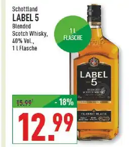 Marktkauf Label 5 blended scotch whisky Angebot