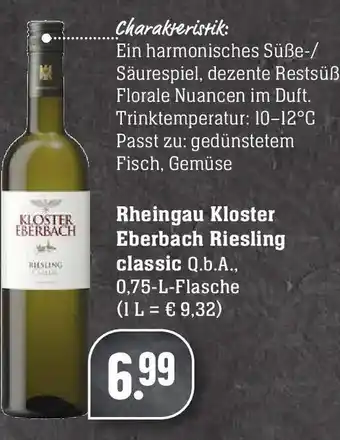 Edeka Rheingau Kloster Eberbach Riesling classic Angebot