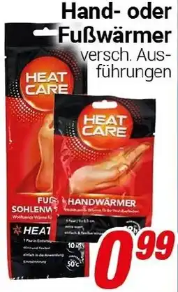 CENTERSHOP Hand- oder Fußwärmer Angebot