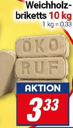 CENTERSHOP Weichholzbriketts Angebot