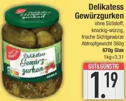 E-Center Delikatess Gewürzgurken Angebot