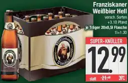 E-Center Franziskaner Weißbier Hell Angebot