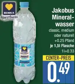 E-Center EDEKA Jakobus Mineralwasser Angebot