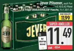 E-Center Jever Pilsener, auch Fun Angebot
