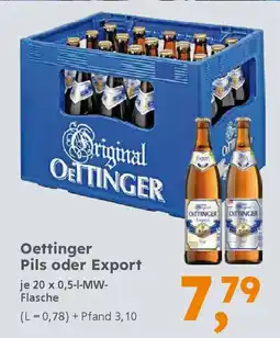 Globus Baumarkt Oettinger Pils oder Export Angebot