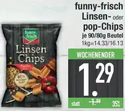 E-Center funny-frisch Linsen- oder pop-Chips Angebot