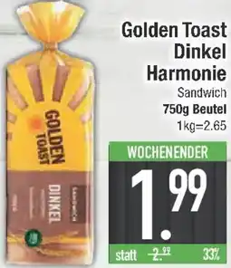 E-Center Golden Toast Dinkel Harmonie Angebot