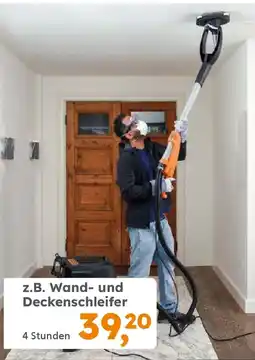 Globus Baumarkt GLOBUS BAUMARKT Maschinen- VERMIETUNG z.B. Wand- und Deckenschleifer Angebot