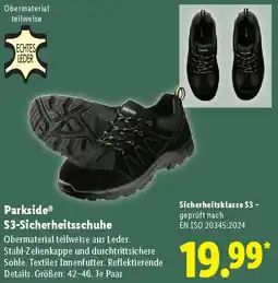 Lidl Parkside S3-Sicherheitsschuhe Angebot