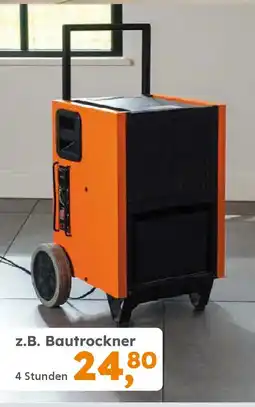 Globus Baumarkt GLOBUS BAUMARKT Maschinen- VERMIETUNG z.B. Bautrockner Angebot