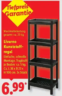 Lidl Livarno Kunststoffregal Angebot