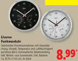 Lidl Livarno Funkwanduhr Angebot