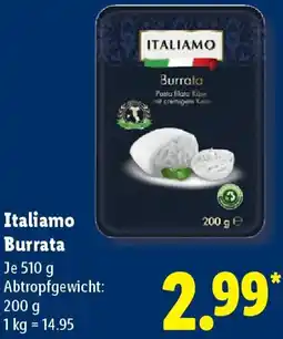 Lidl Italiamo Burrata Angebot