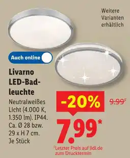 Lidl Livarno led-badleuchte Angebot