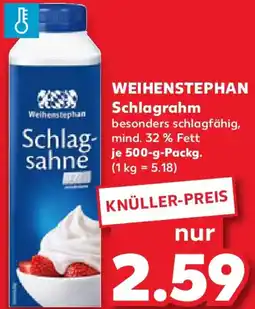 Kaufland WEIHENSTEPHAN Schlagrahm Angebot
