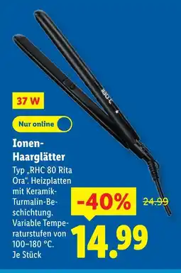 Lidl Ionen-haarglätter Angebot