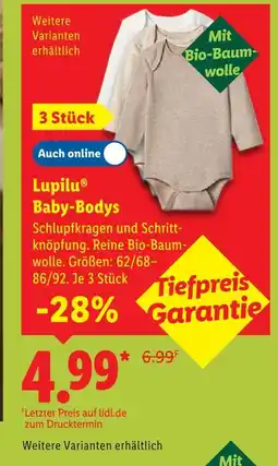 Lidl Lupilu baby-bodys Angebot